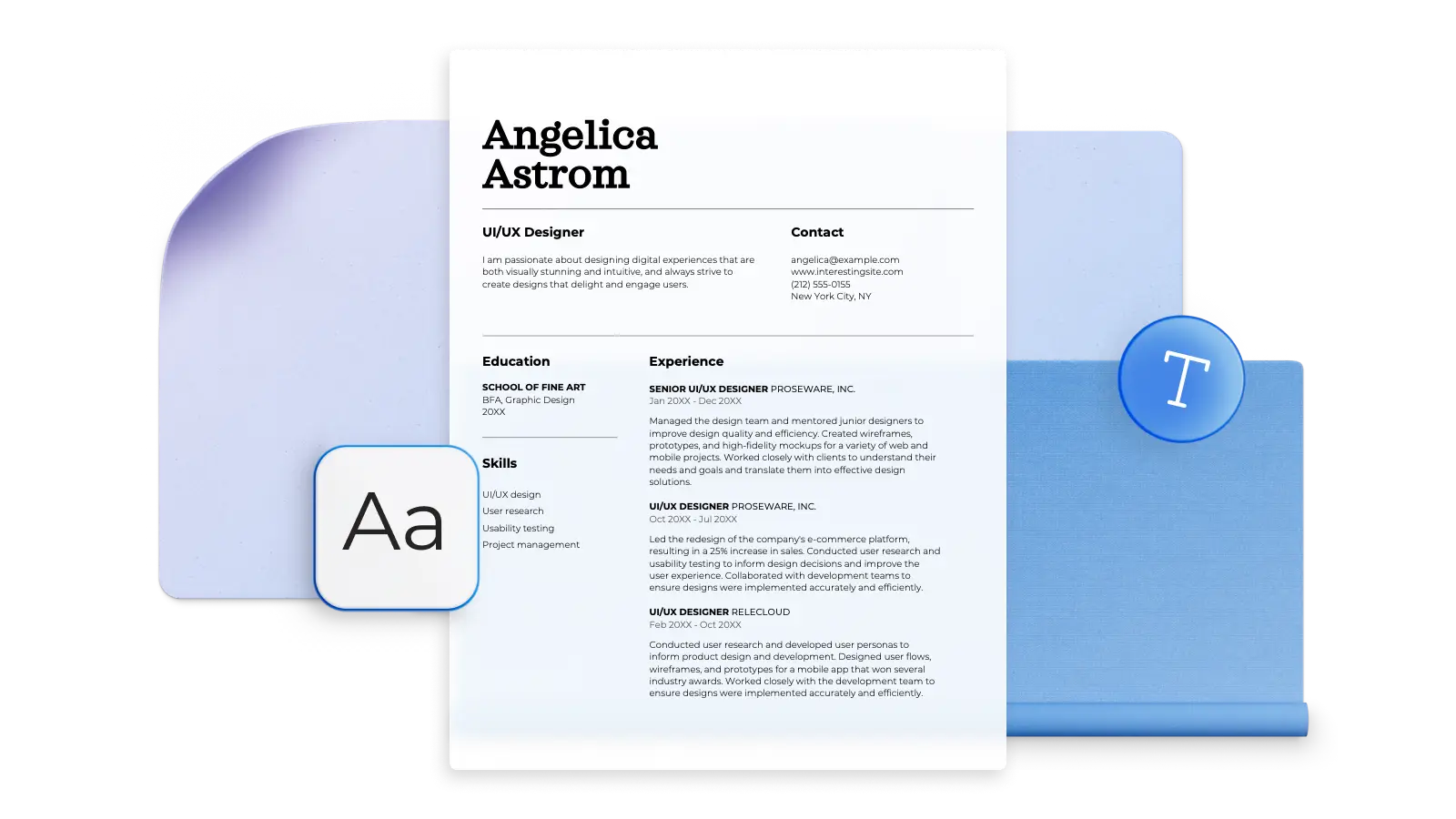 Montserrat resume template