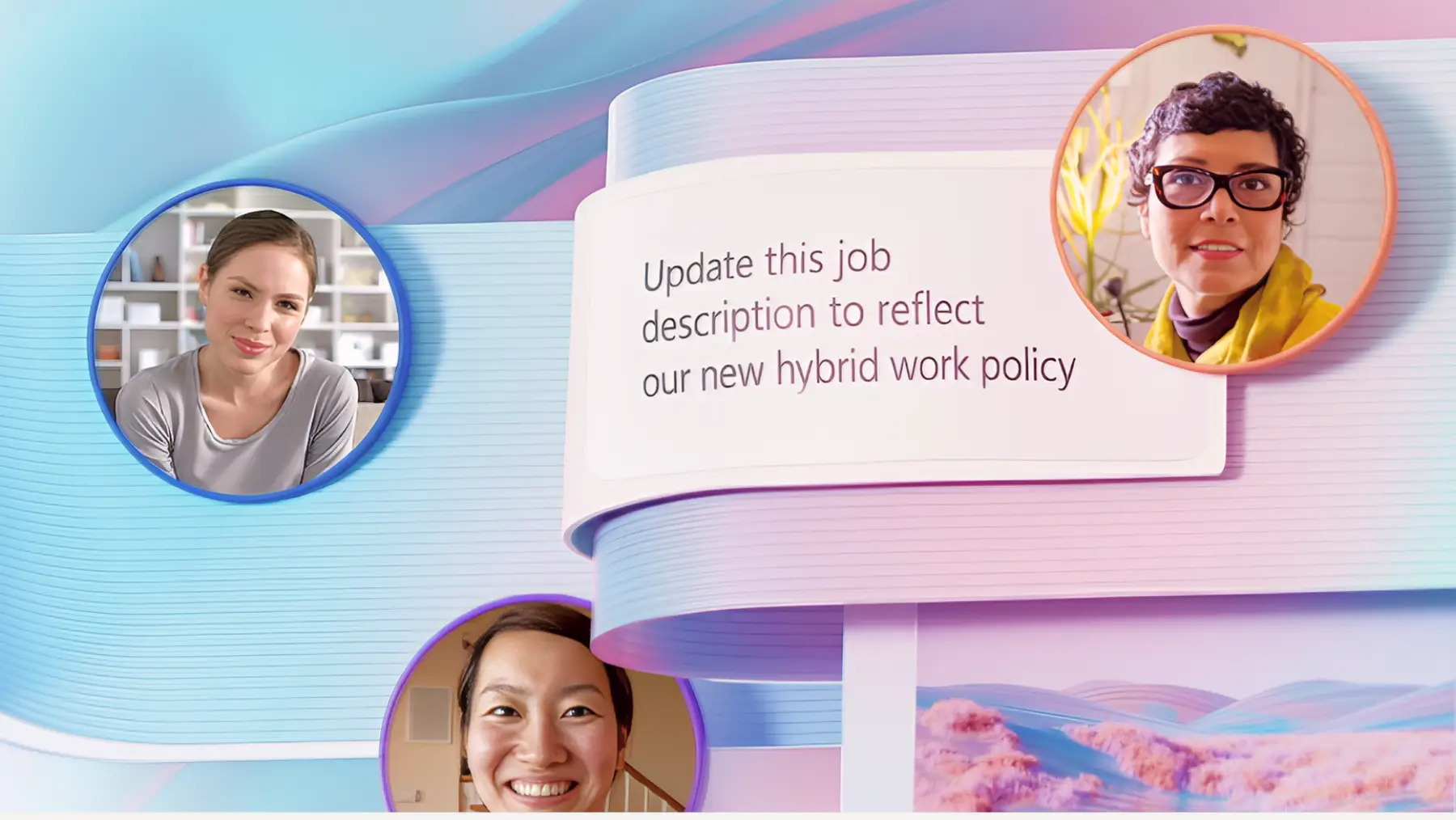 Exemplo de profissionais de RH compatíveis com copilot