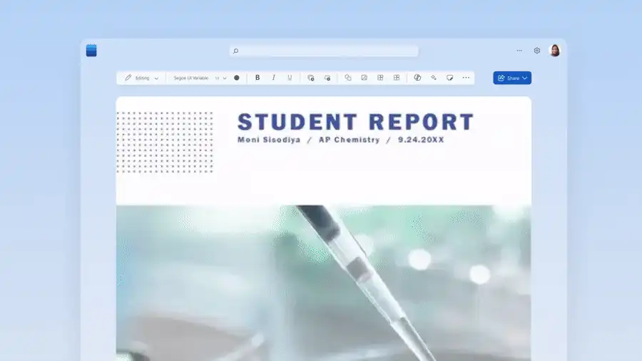 An animated slideshow of learning and teaching templates available in Microsoft Word.