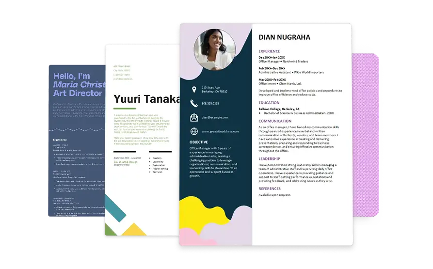 MS Word Templates Example
