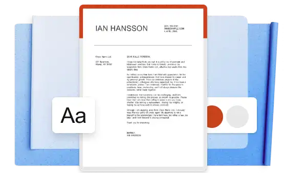 Modern resignation letter template