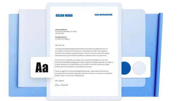 Post interview thank you letter template