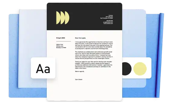 Interview follow-up letter template