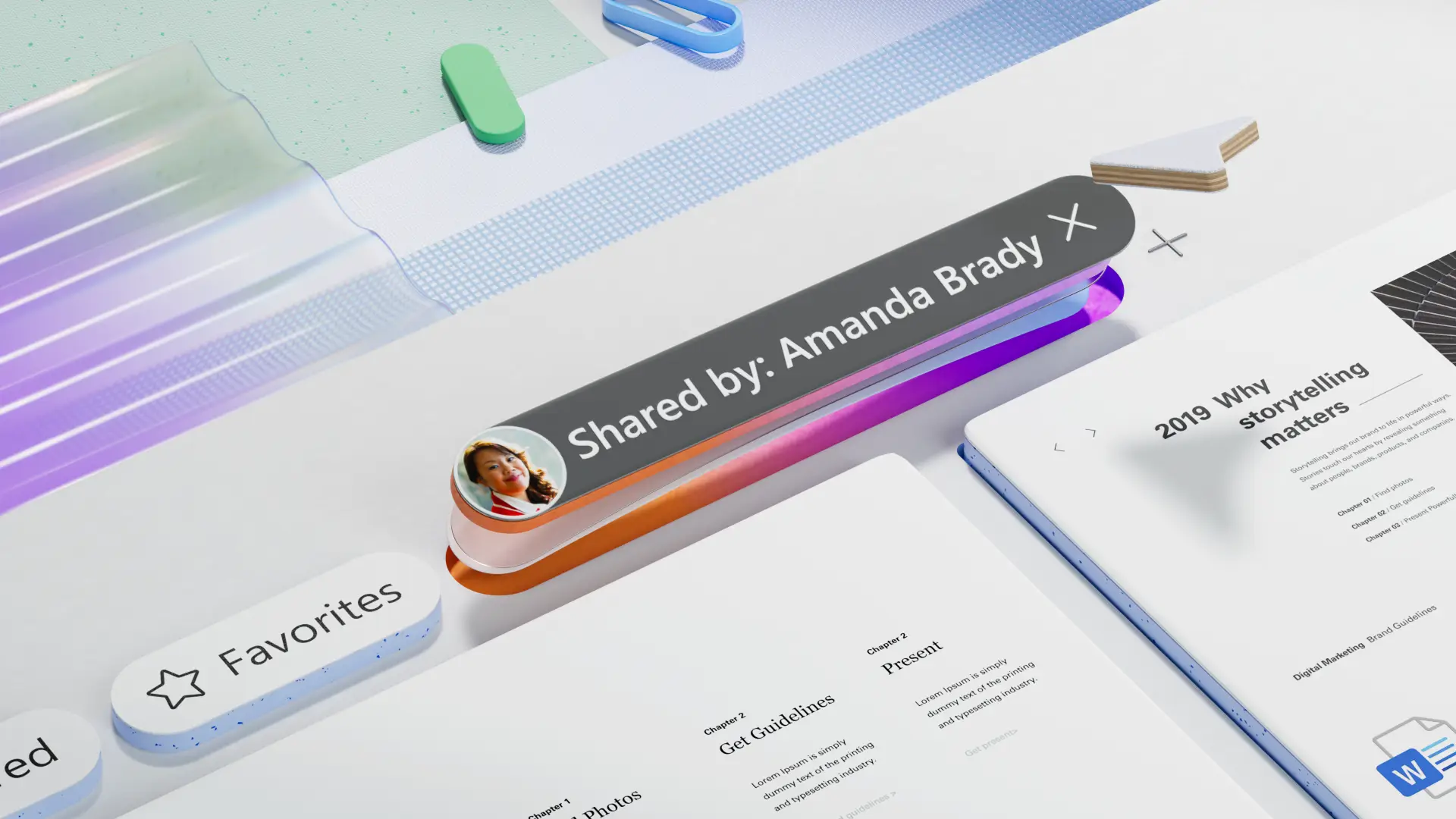 Secure sharing links for editing and reviewing in shared Word documents
