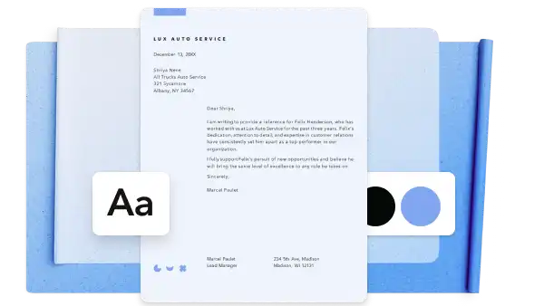 Reference letter for professional employee template