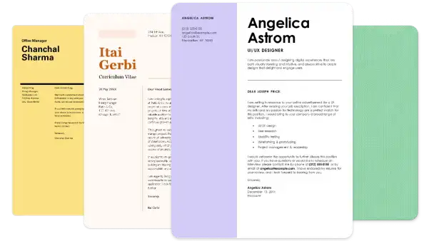 Cover letter templates