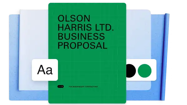 A green services proposal template