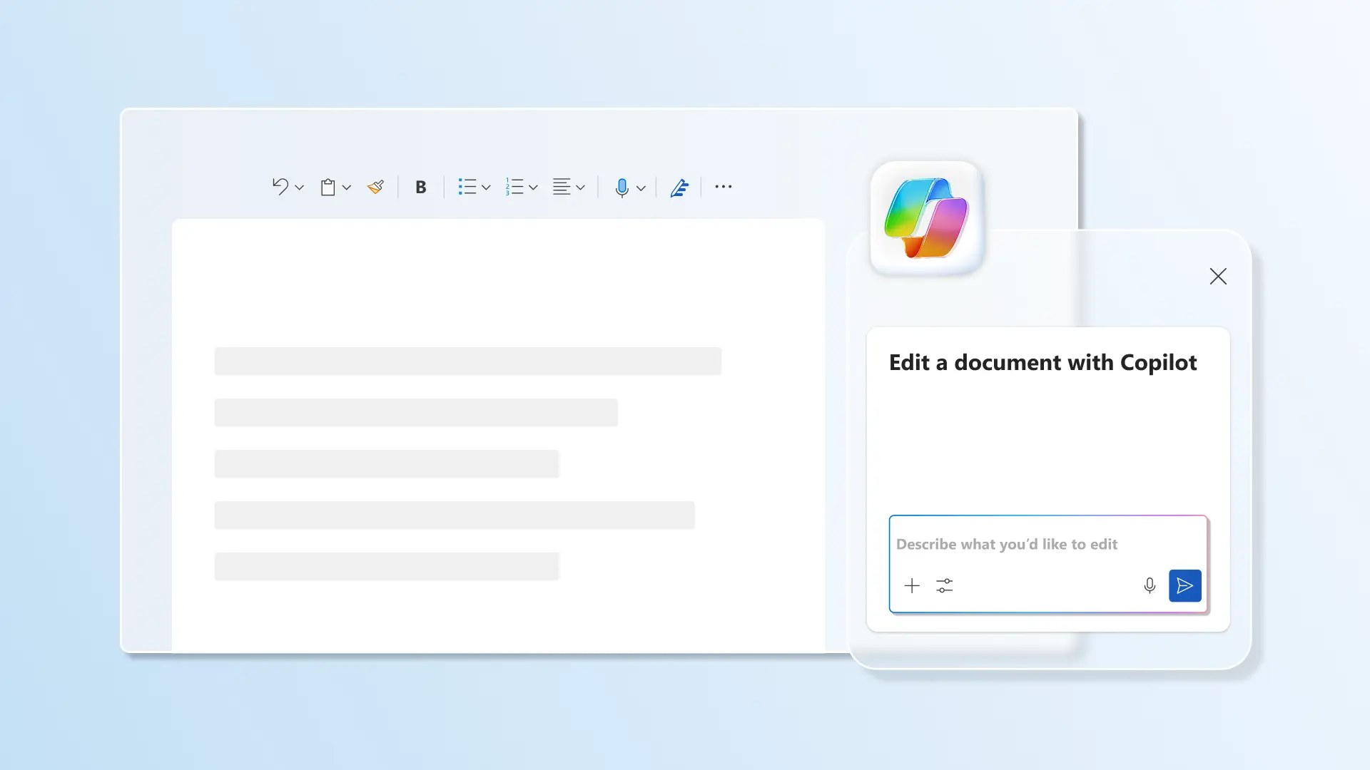 Abstract of a Copilot chat in Microsoft Word.