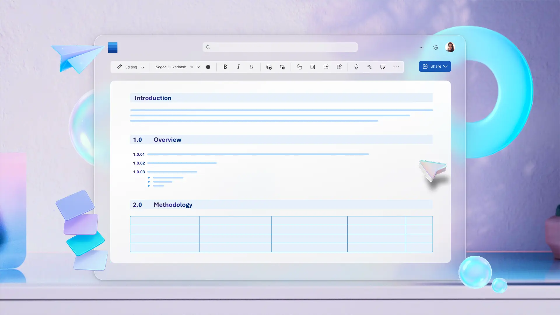 Abstract of a technical document in Microsoft Word.