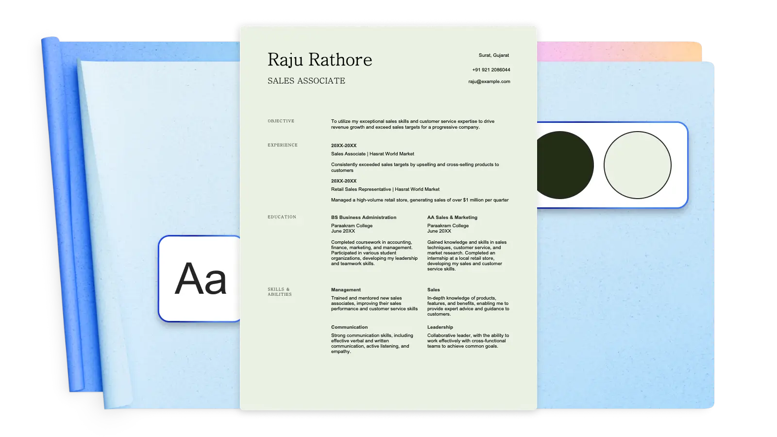 Hybrid resume template